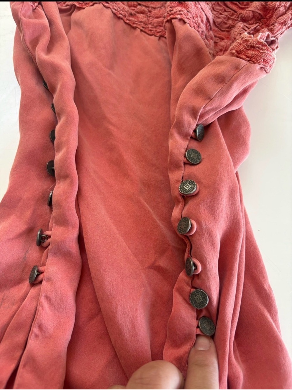 Free People Rosewood Lace Yoke Tank - Picture 6 of 8